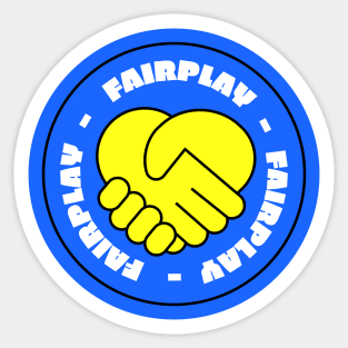 Fairplay Handshake vintage Video games Retro gaming Sticker